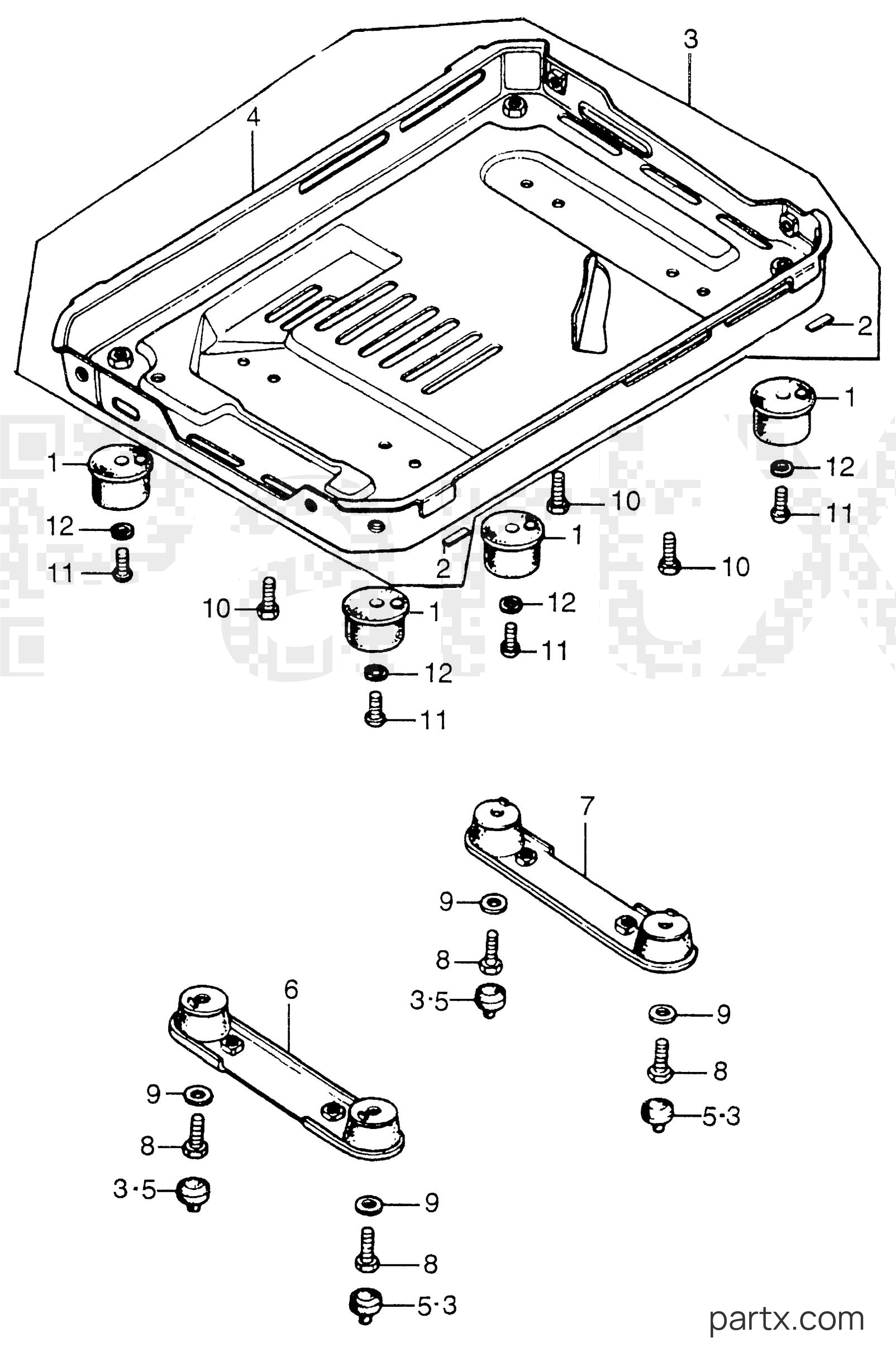 Honda EM400K1 A - LOWER COVER