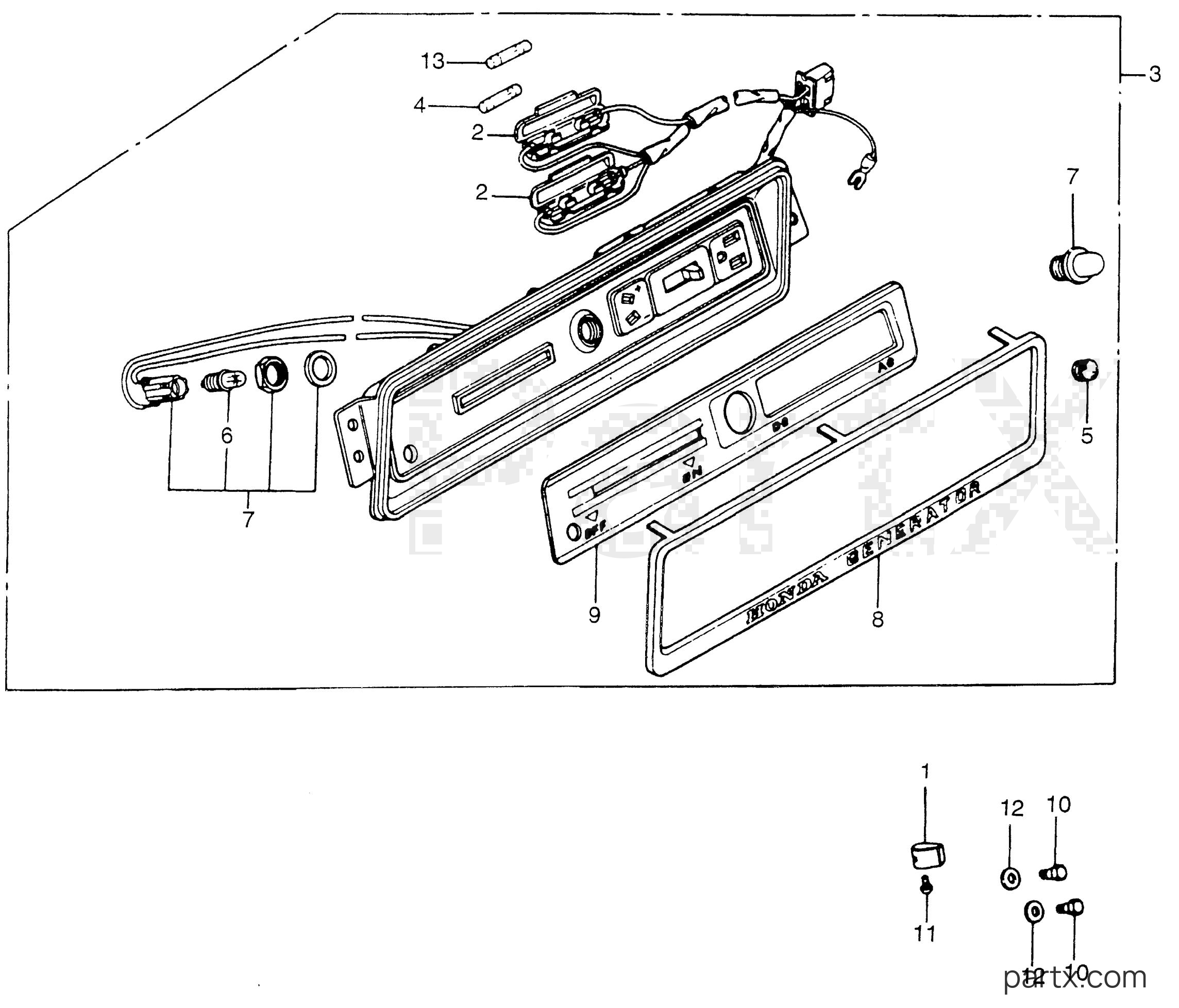Honda EM400K1 A - SWITCH - RECEPTACLE