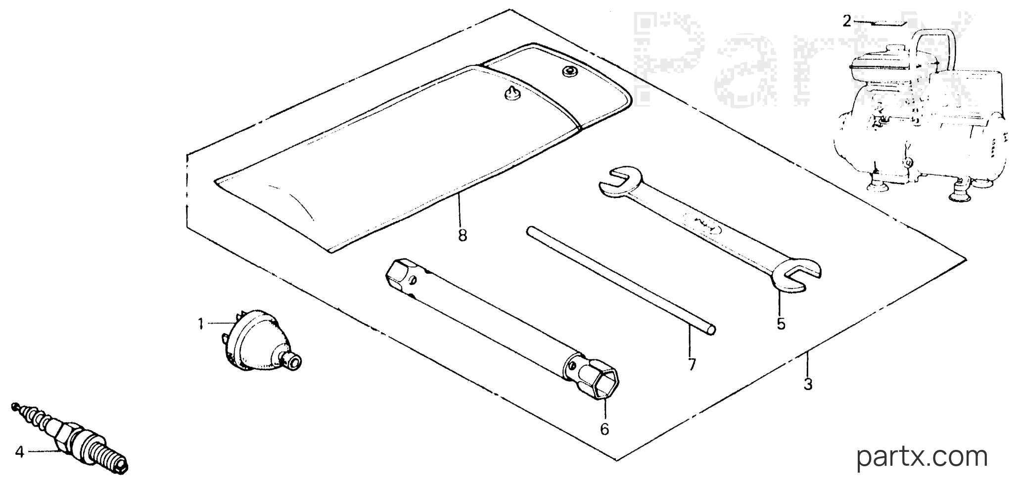 Honda EG1500K4 A - TOOLS