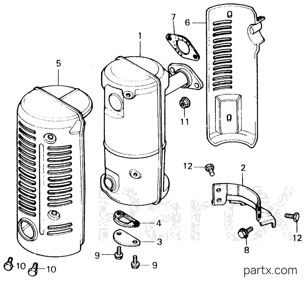 Honda EG1500K4 A - MUFFLER