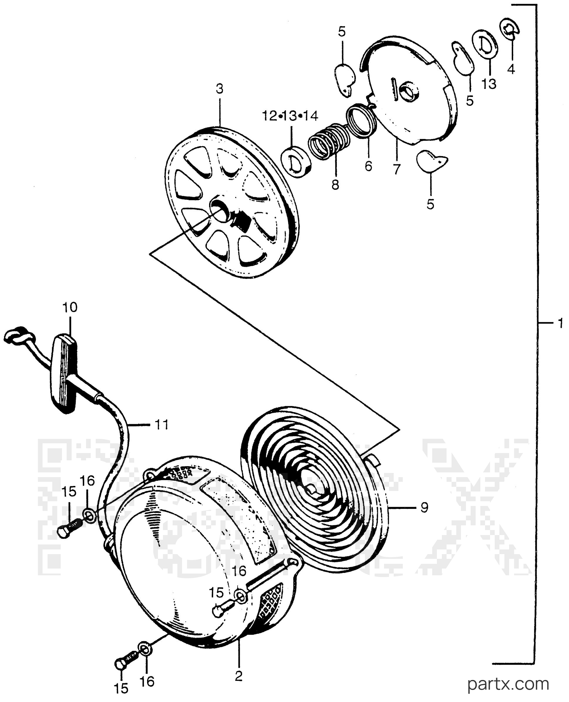 Honda EG1500 A - RECOIL STARTER