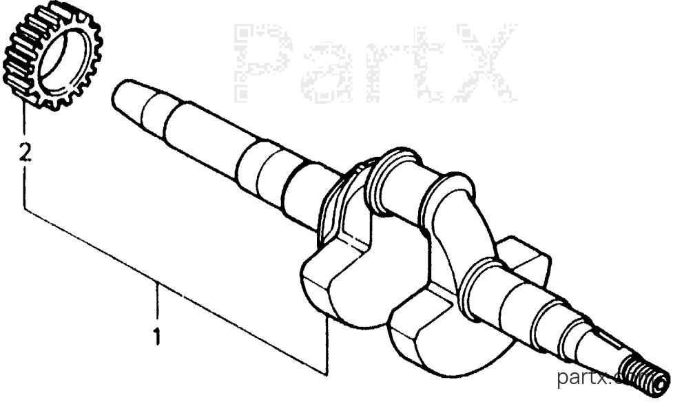 Honda EG1000 A - CRANKSHAFT