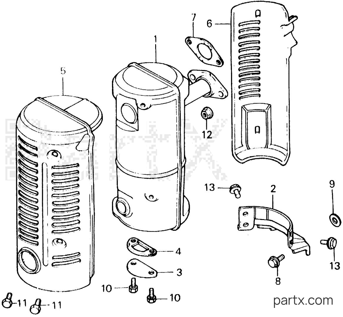 Honda EG1000 A - MUFFLER