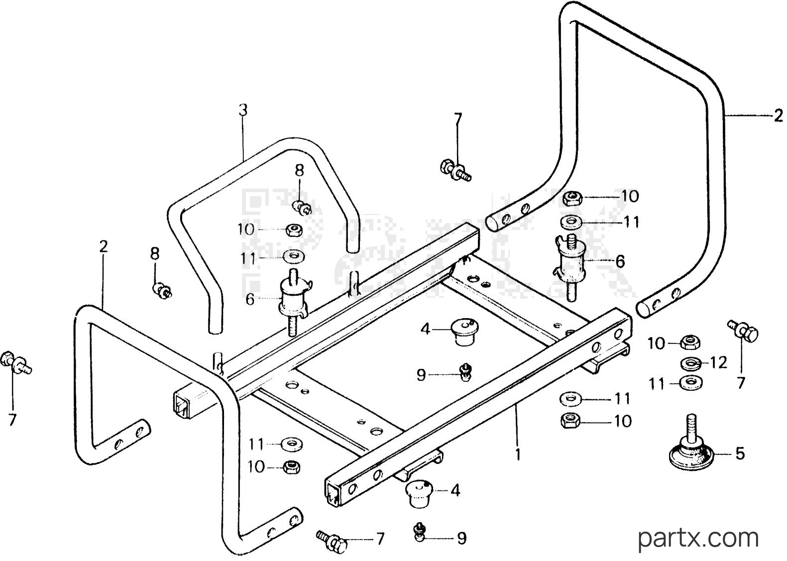 Honda EG1000 A - FRAME BED