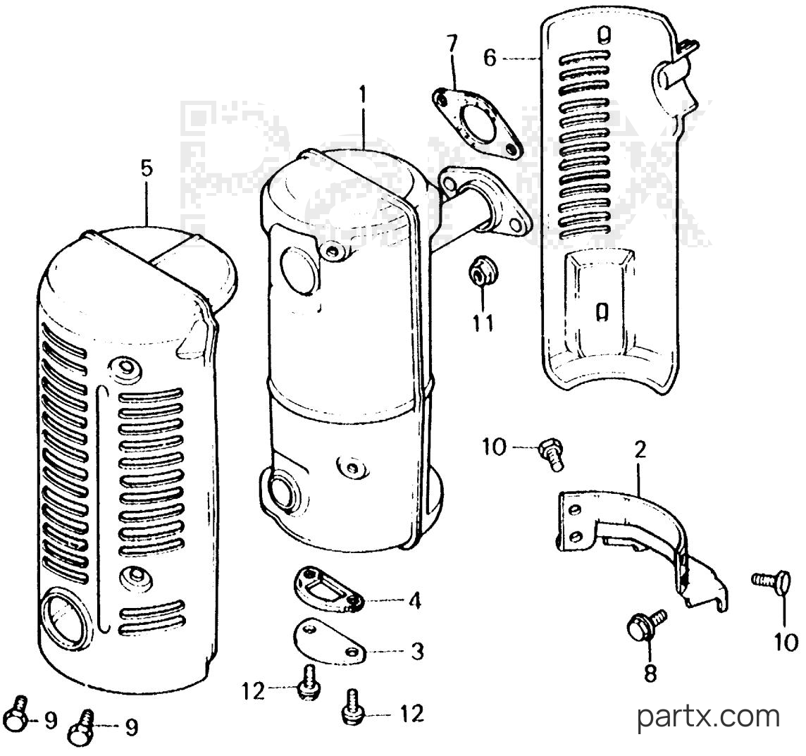 Honda E1500K4 A - MUFFLER