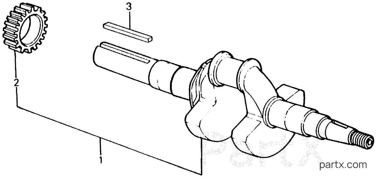 Honda E1500K4 A - CRANKSHAFT