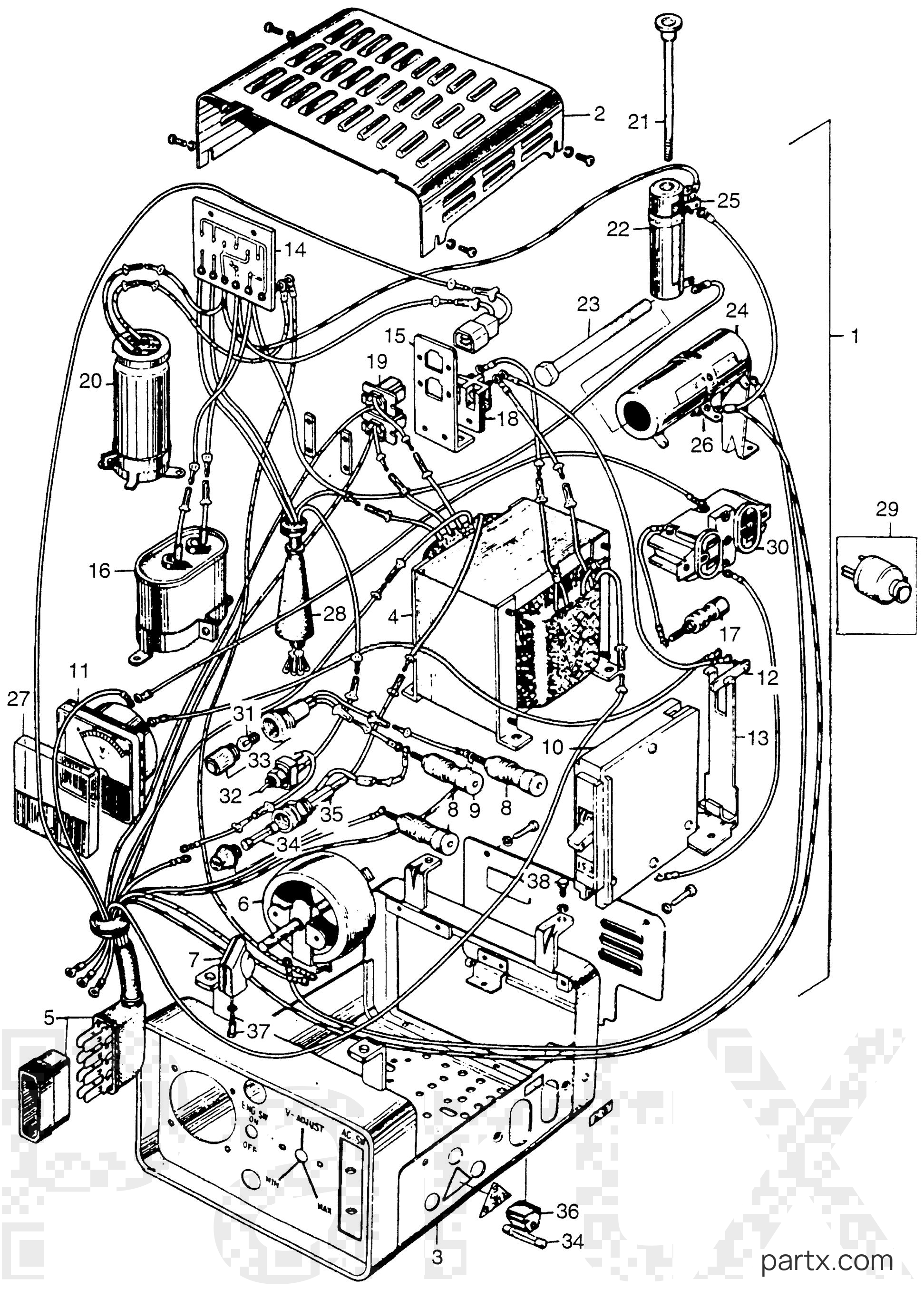Honda E1500K1 A - CONTROL BOX K1-K2