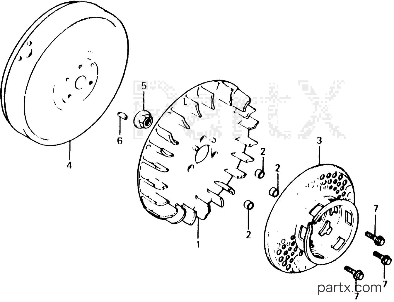 Honda E2500K4 A - FLYWHEEL
