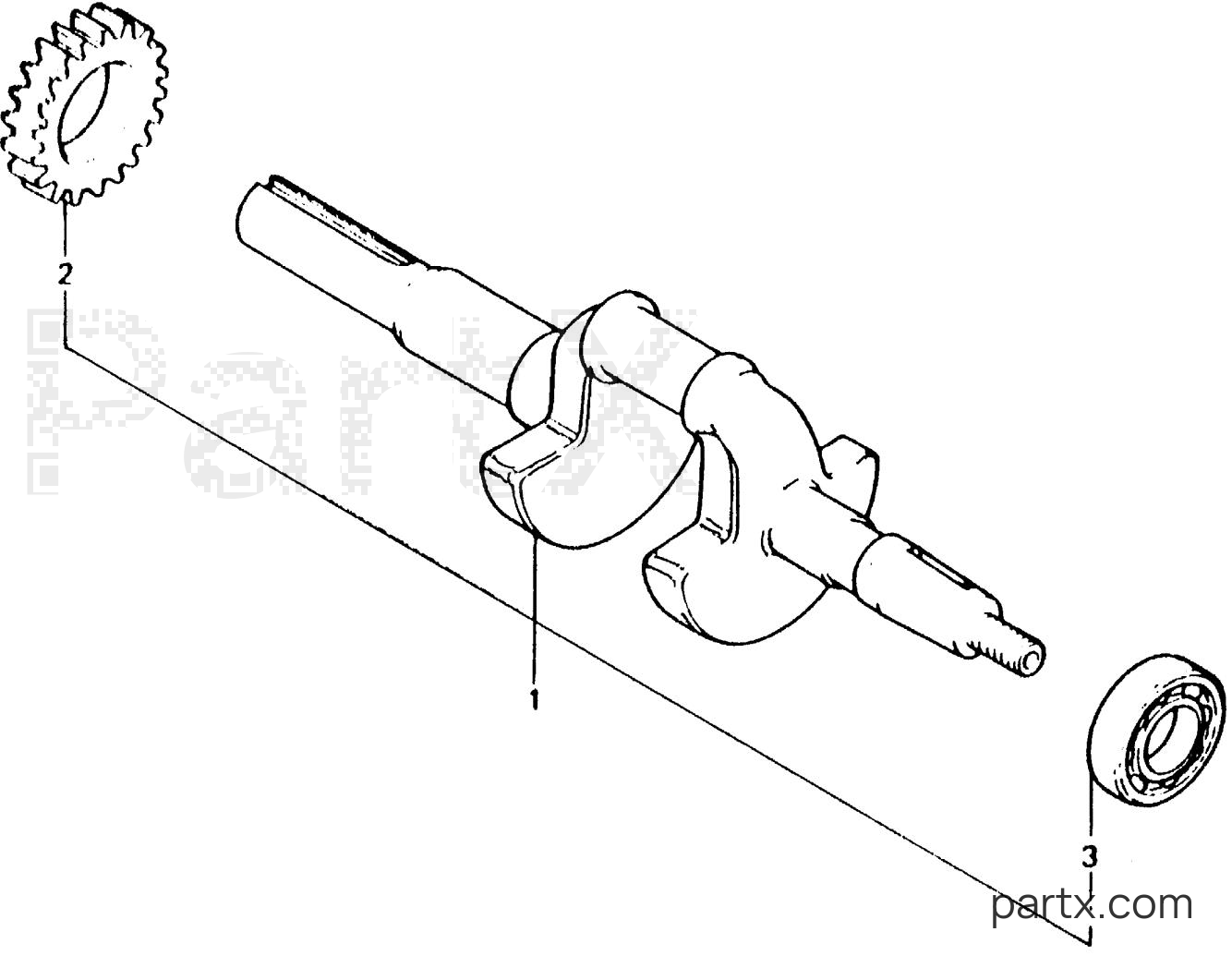 Honda E2500K4 A - CRANKSHAFT