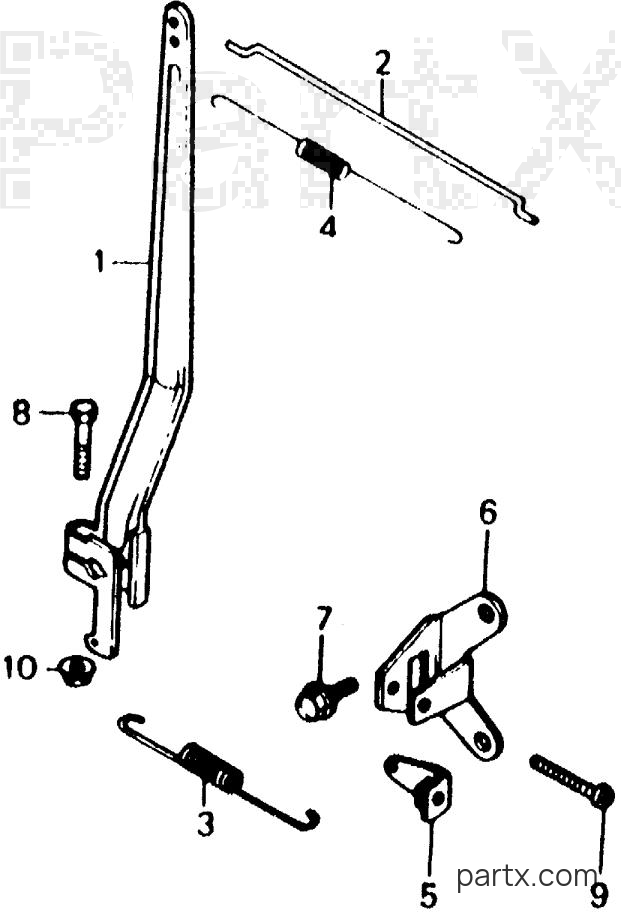 Honda E2500K4 A - GOVERNOR ARM - CONTROL PLATE