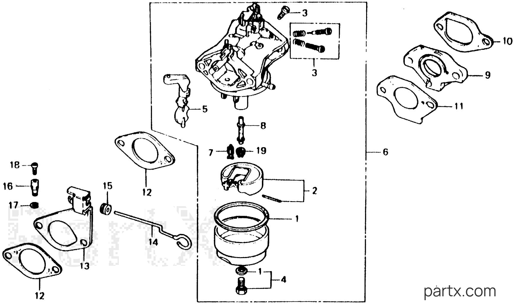 Honda E2500K4 A - CARBURETOR
