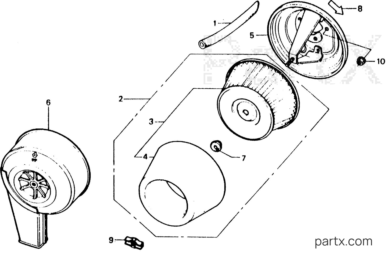 Honda E2500K4 A - AIR CLEANER