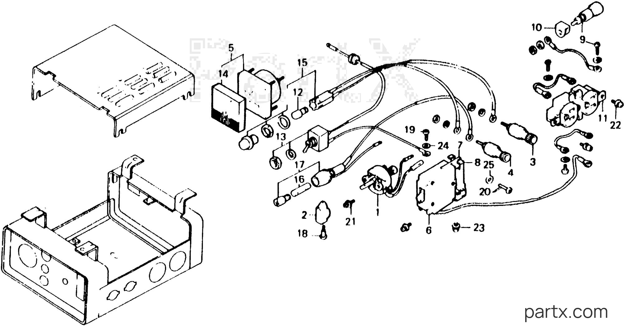 Honda E2500K4 A - CIRCUIT BREAKER - RECEPTACLE - ENGINE SWITCH