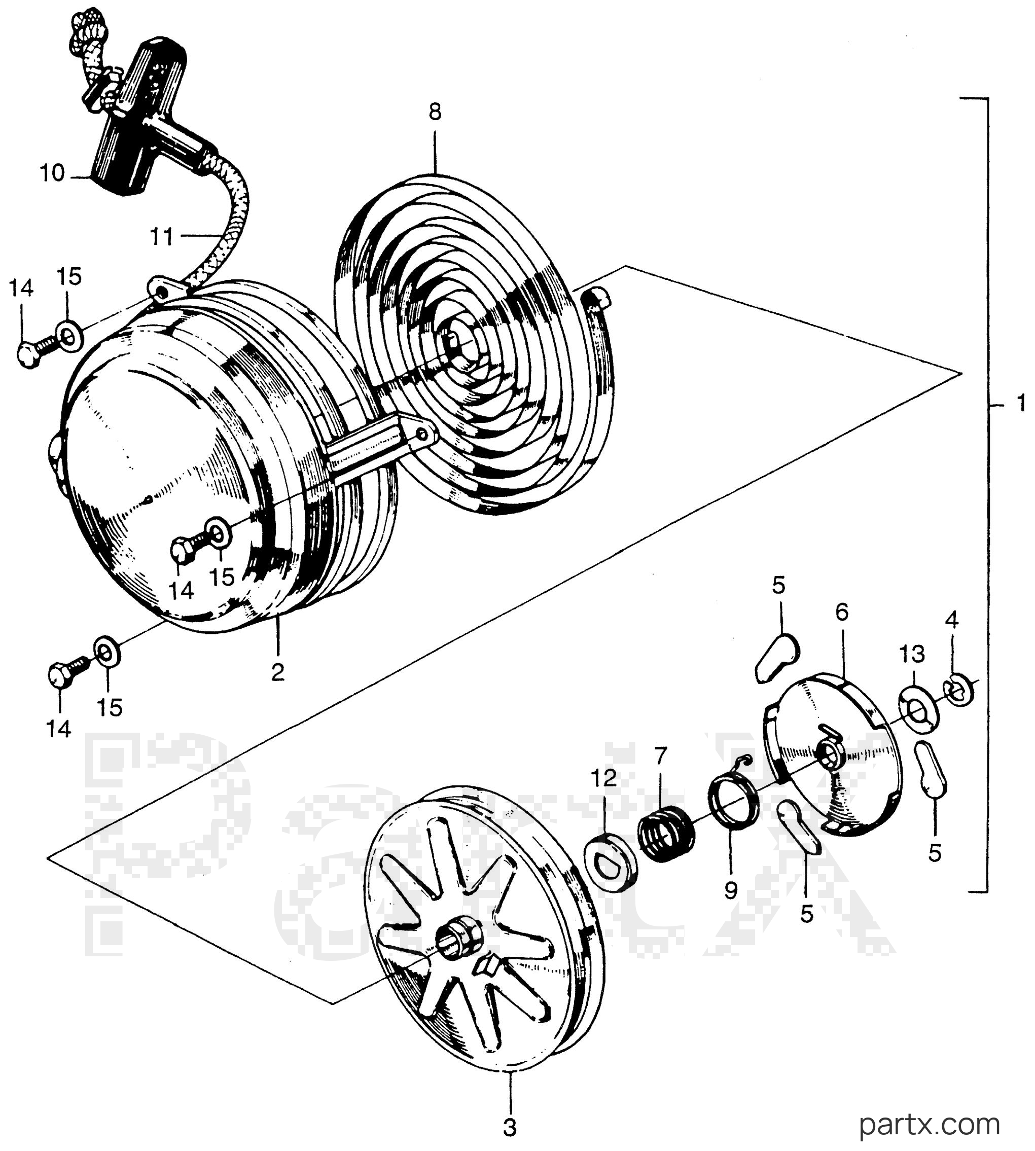 Honda E2500K2 A - RECOIL STARTER