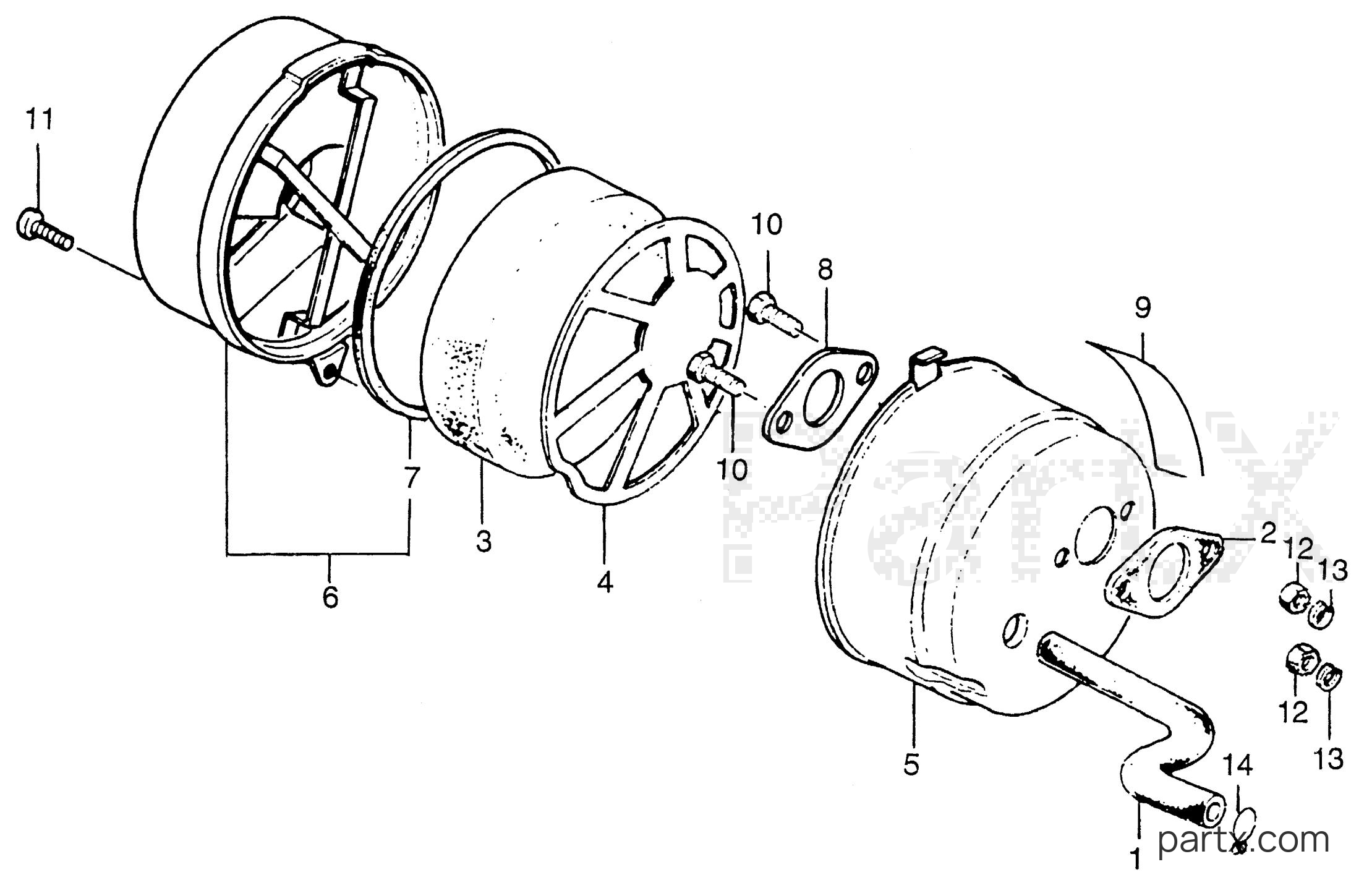 Honda E2500K2 A - AIR CLEANER