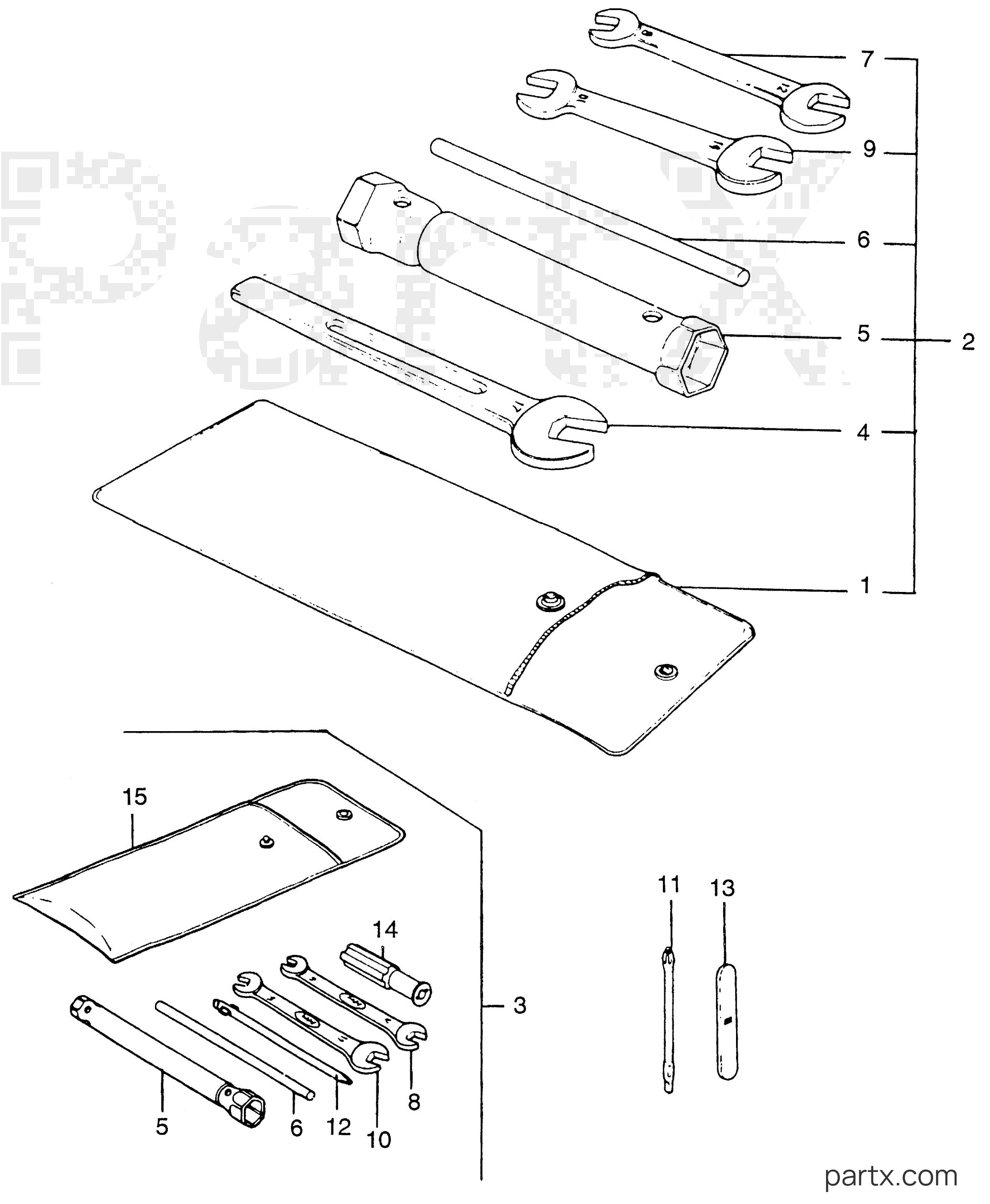 Honda E2500K3 A - TOOL SET