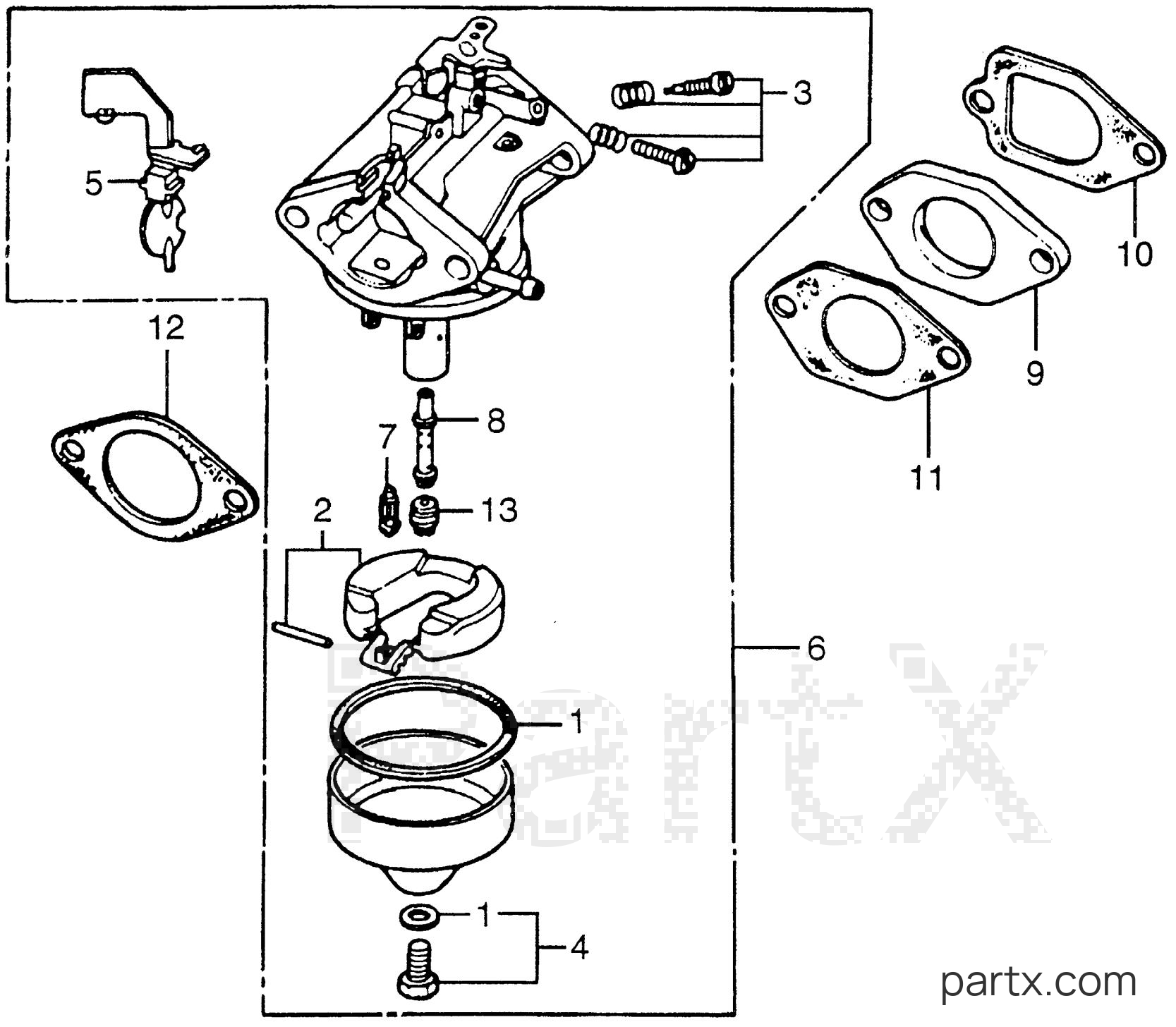 Honda ED1000 A - CARBURETOR