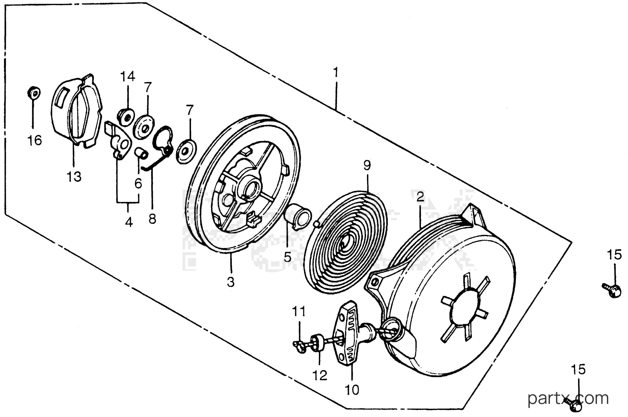 Honda ED1000 A - RECOIL STARTER