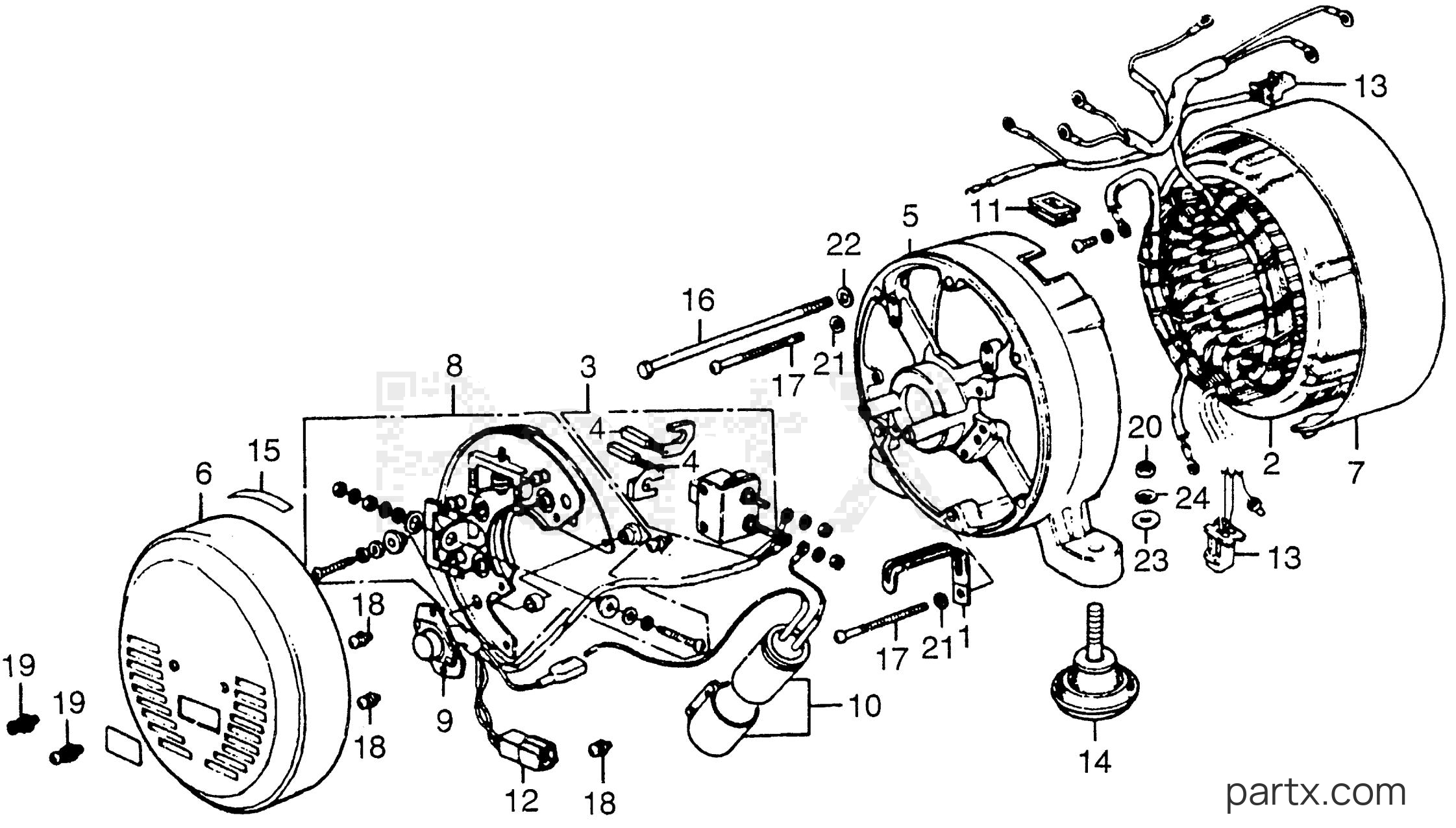 Honda ED1000 A - ALTERNATOR
