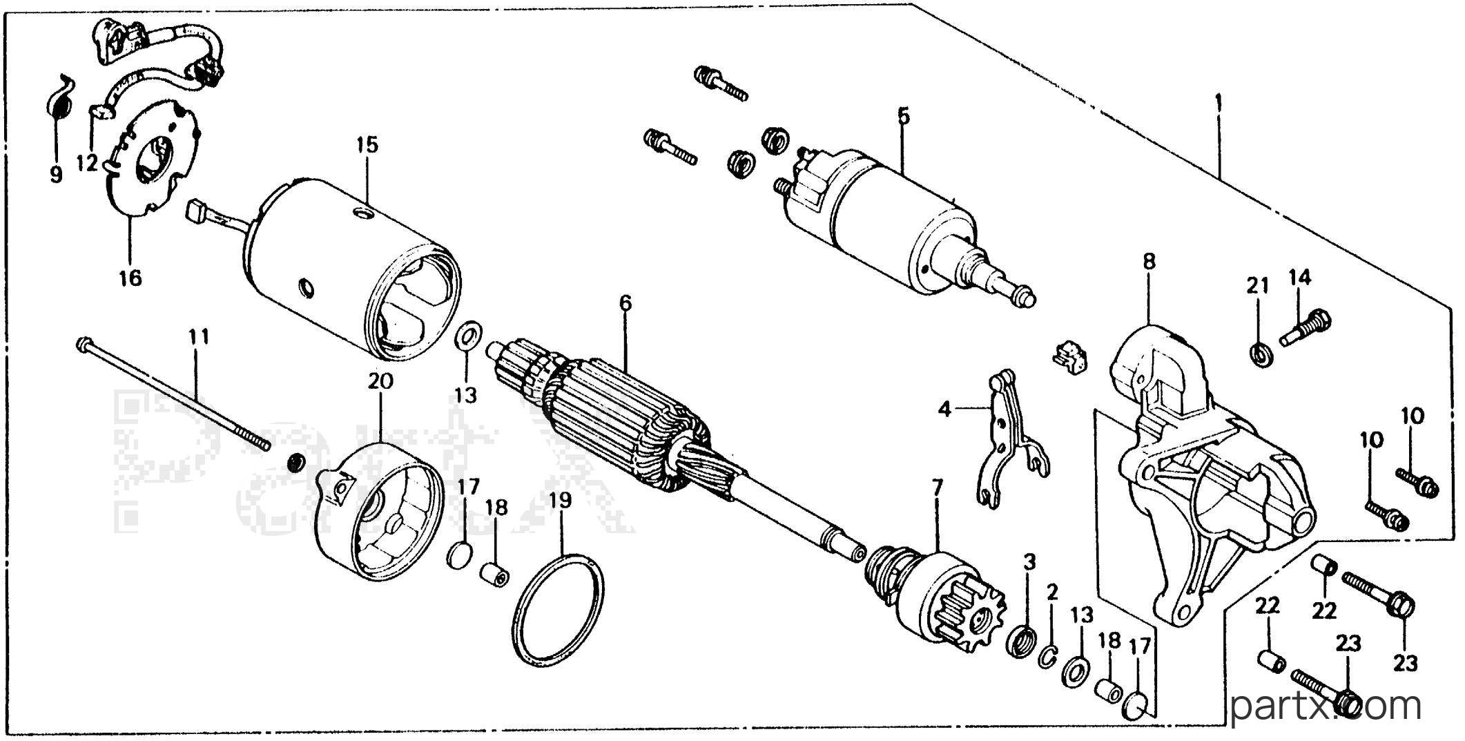 Honda EV4000 A - STARTER MOTOR (1)