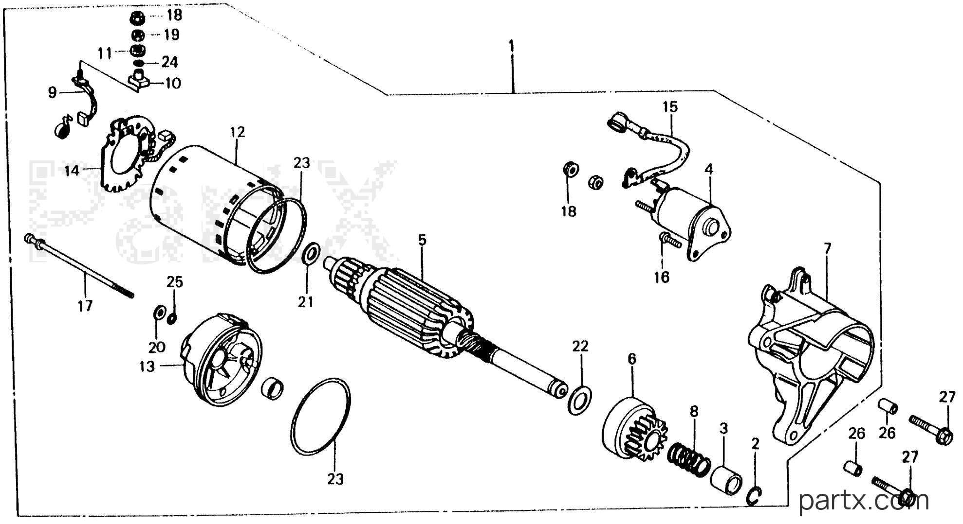 Honda EV4000 A - STARTER MOTOR (2)