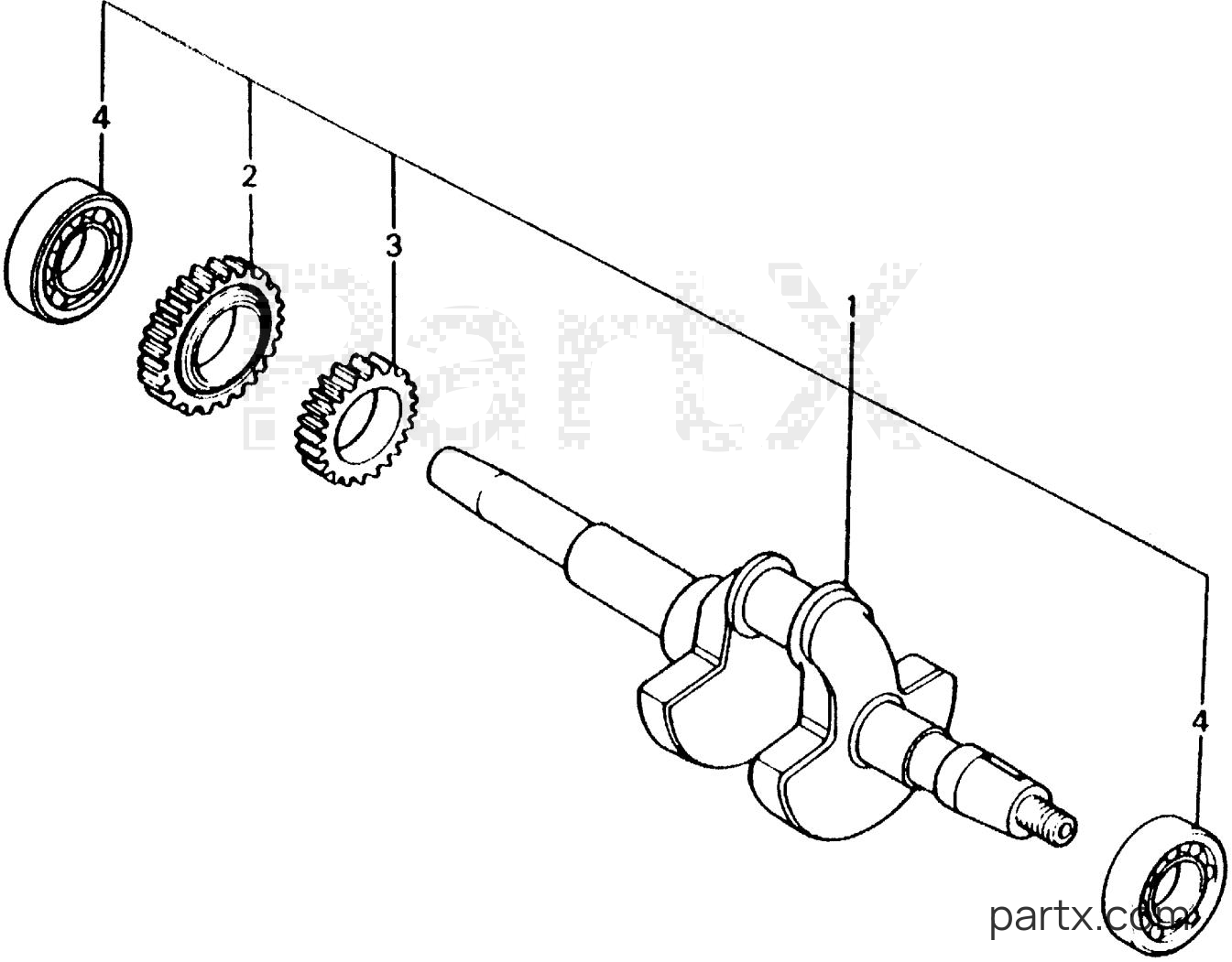 Honda EV4000 A - CRANKSHAFT