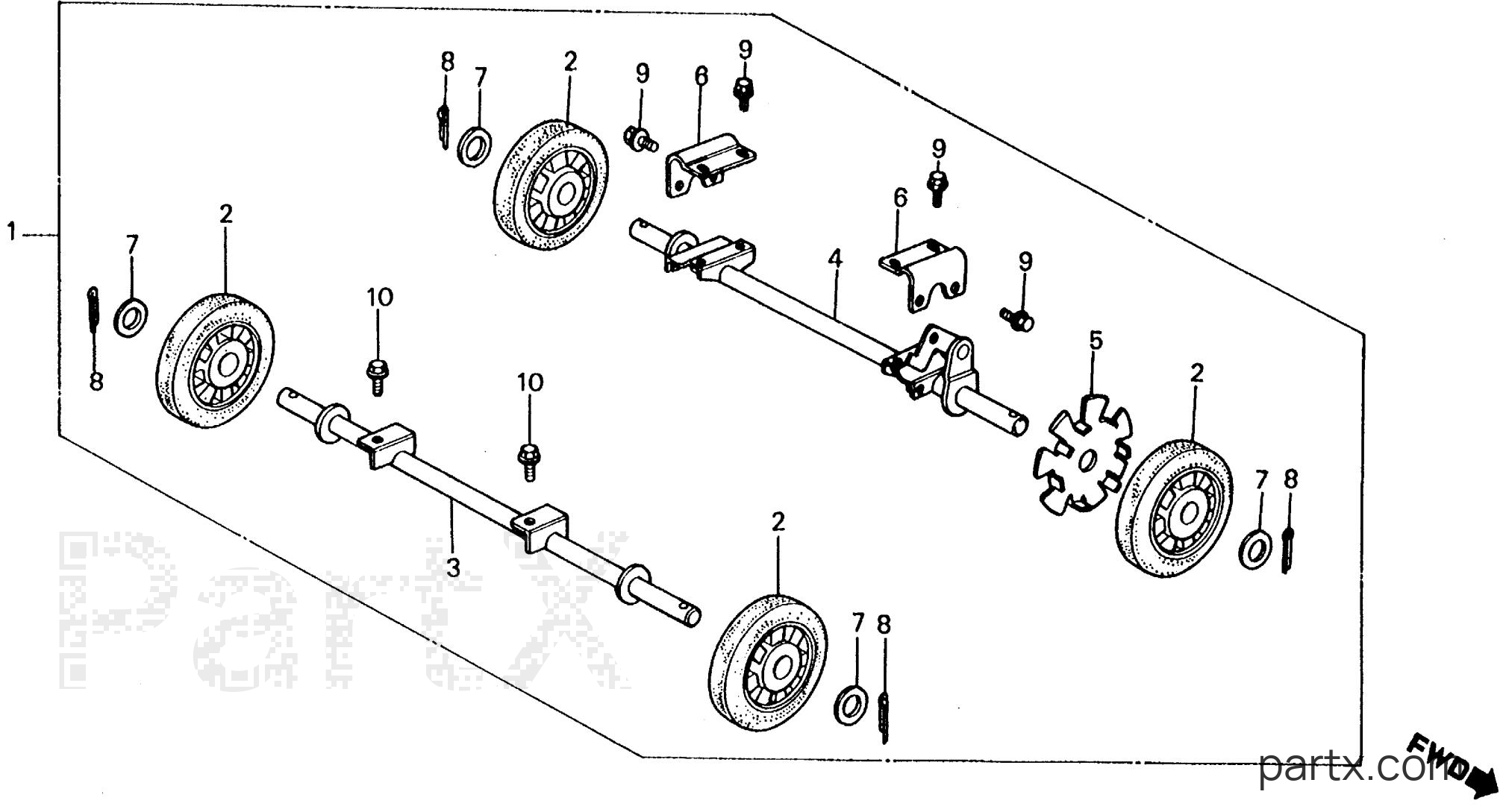 Honda EM1800 A - WHEELS