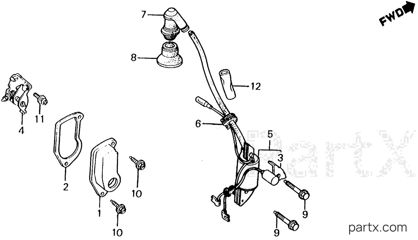 Honda EM1600 A - POINTS - IGNITION COIL
