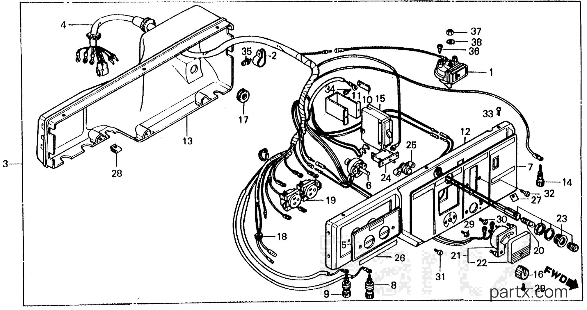 Honda EM2200 A - CONTROL BOX