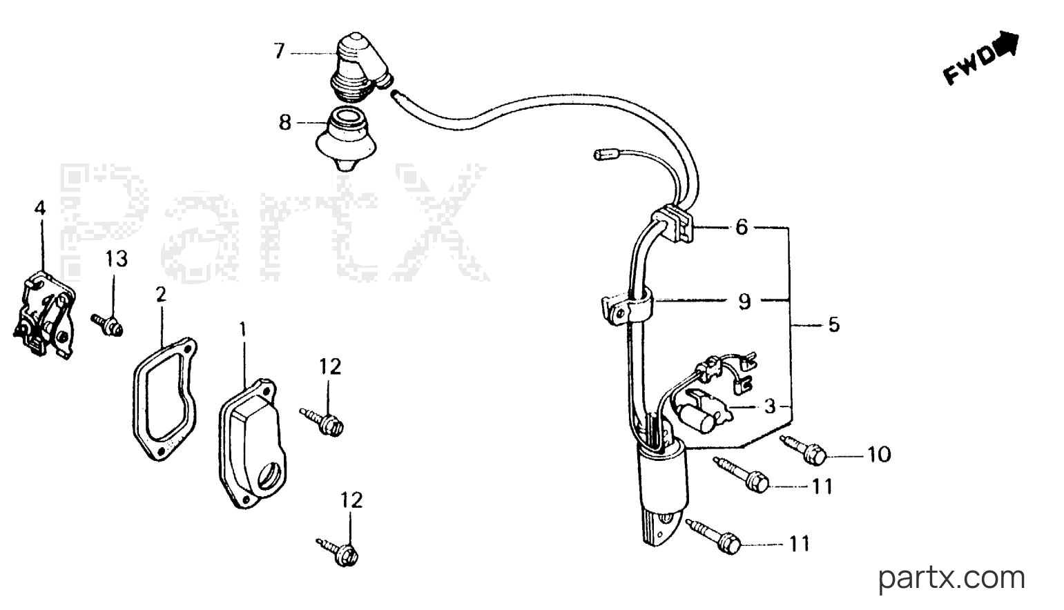 Honda EB3000 A - EB3000 IGNITION COIL - POINTS