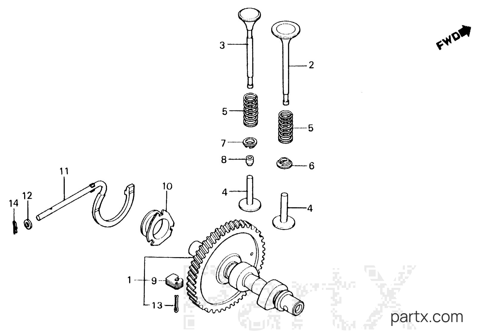 Honda EB3000 A - CAMSHAFT