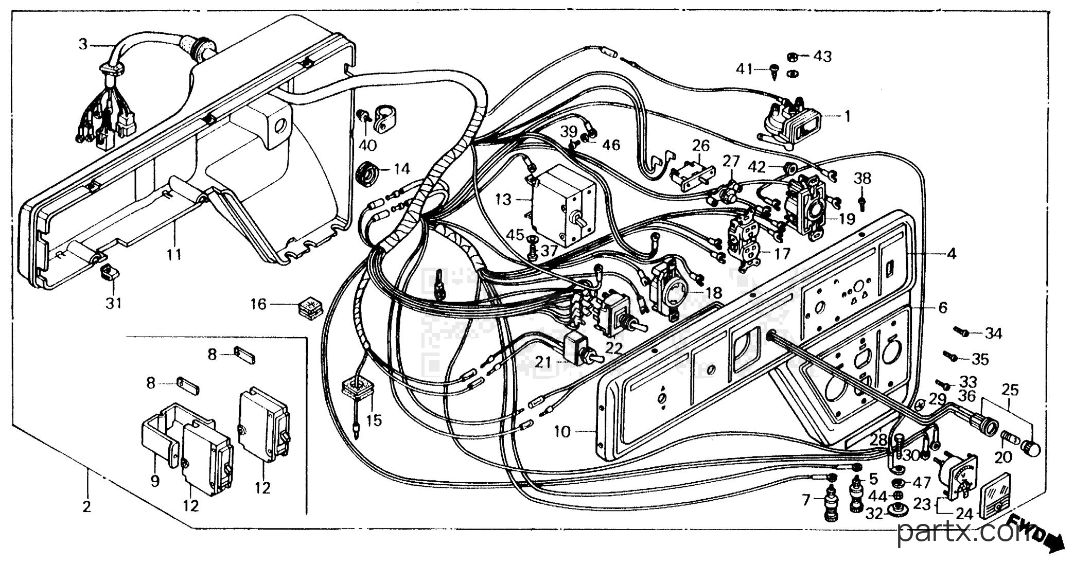 Honda EM3000 A - EM3000 CONTROL BOX