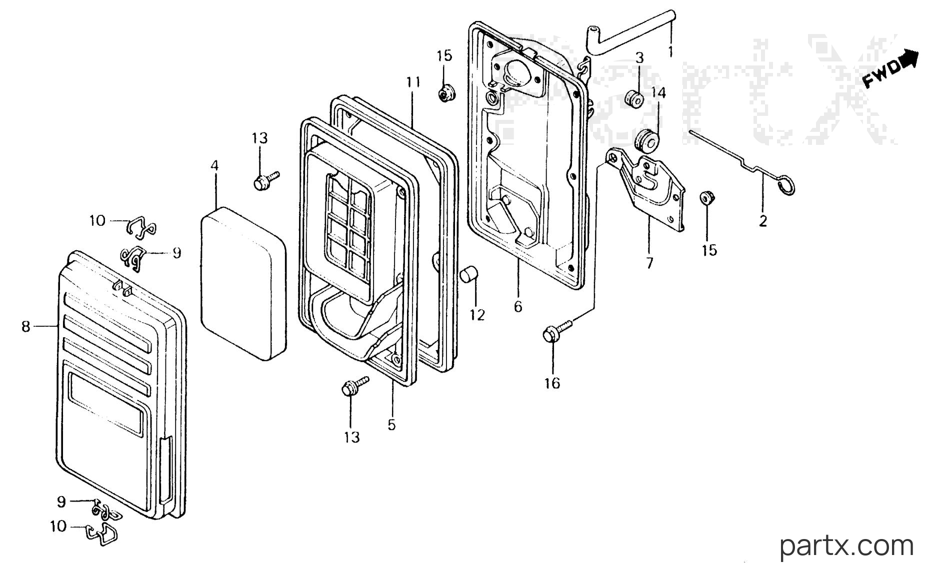 Honda EB3000 A - AIR CLEANER