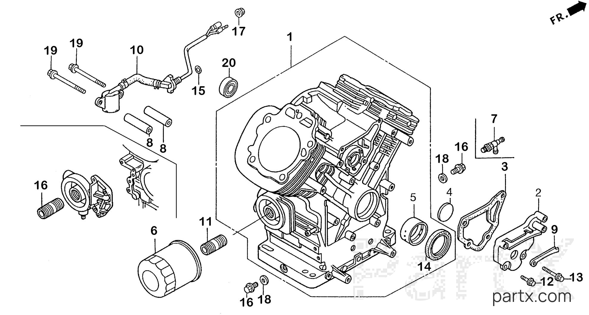 Honda EB11000 A - CYLINDER