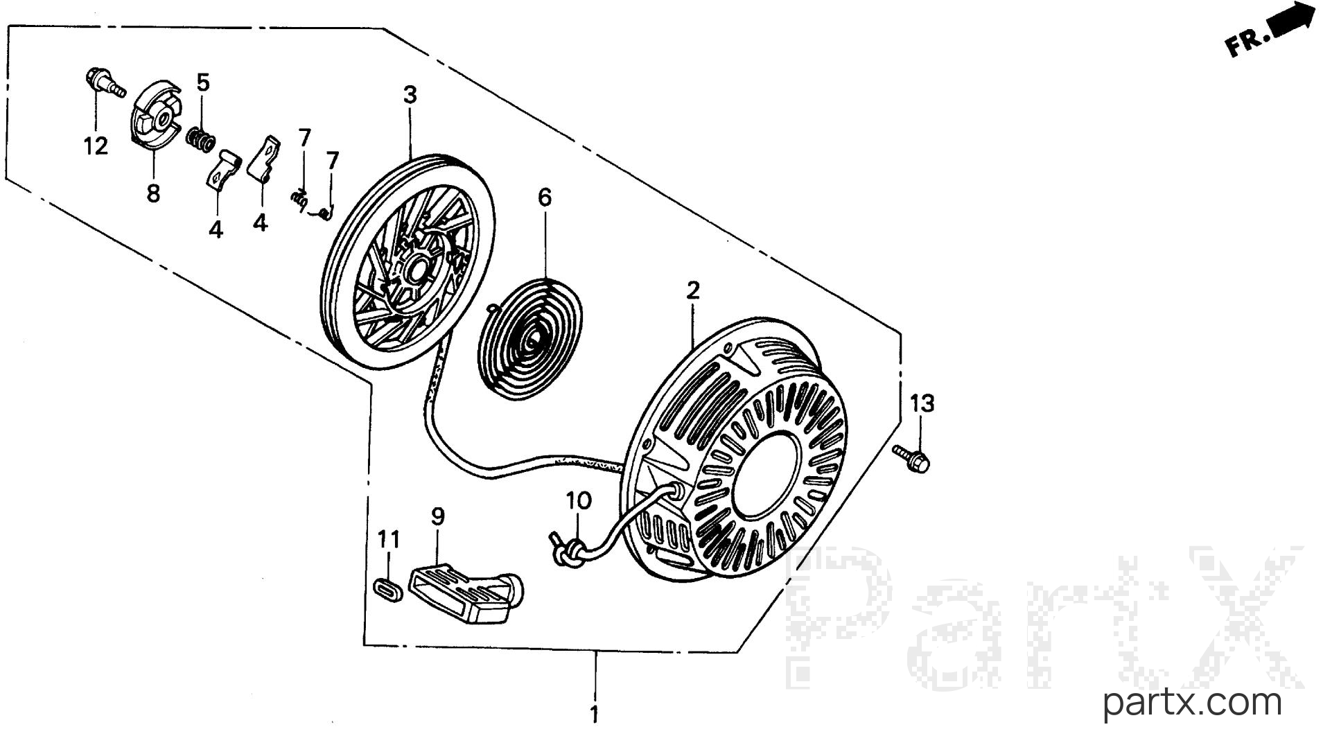Honda EB11000 A - RECOIL STARTER