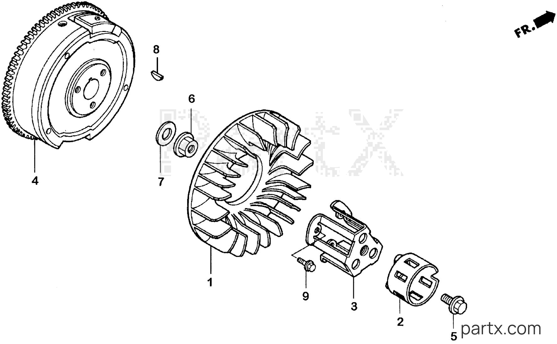 Honda EB11000 A - FLYWHEEL