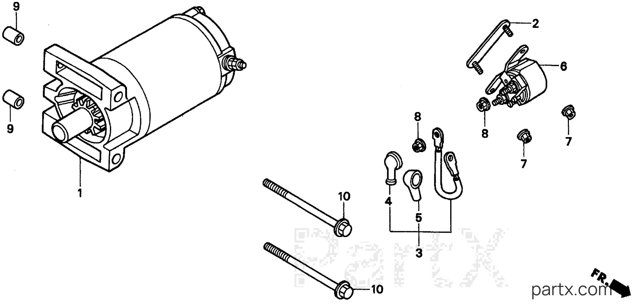Honda EB11000 A - STARTER MOTOR