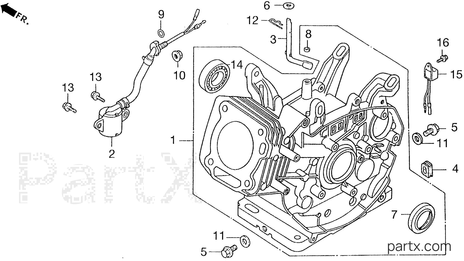 Honda EN5000 A - CYLINDER