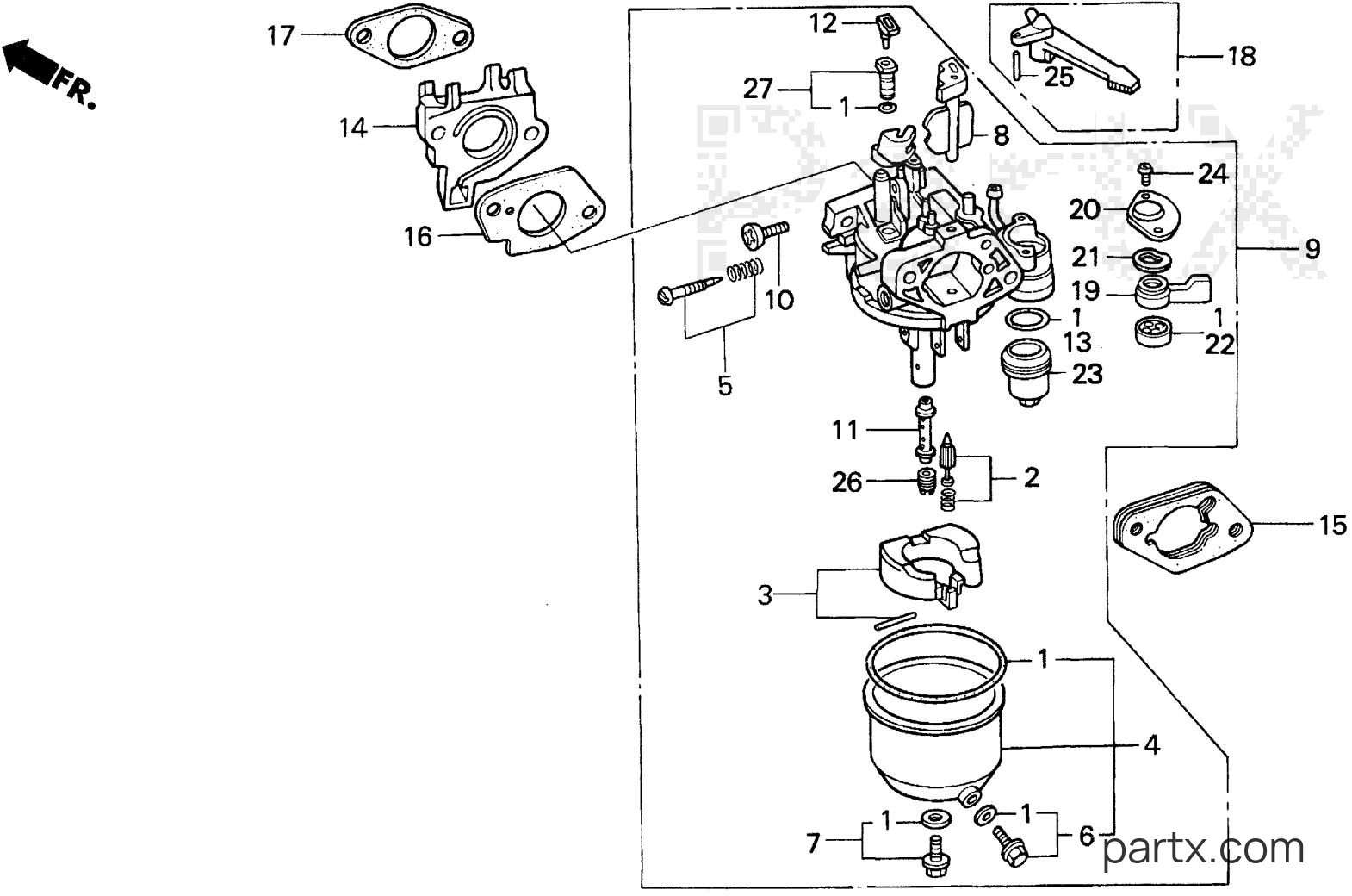 Honda EN3500 A - CARBURETOR