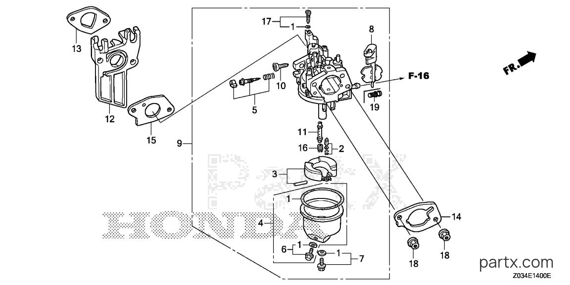Honda EB3000C AG/B - CARBURETOR