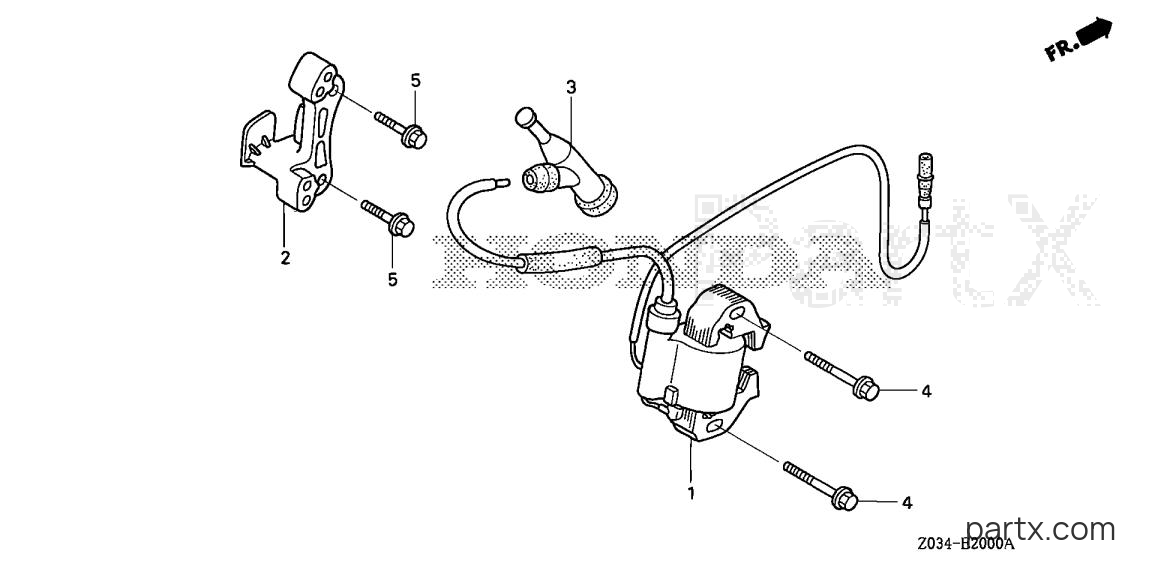 Honda EM3000C A - IGNITION COIL