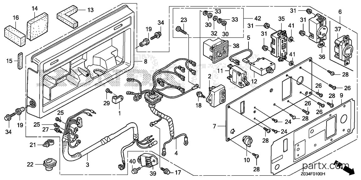 Honda EB3000C AG/A - CONTROL BOX (EB2500C~@@~@@ EB3000C~@@~@@ EB3000CK1)
