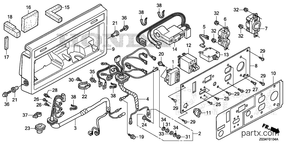 Honda EB3000CK2 A - CONTROL BOX (EB3000CK2)