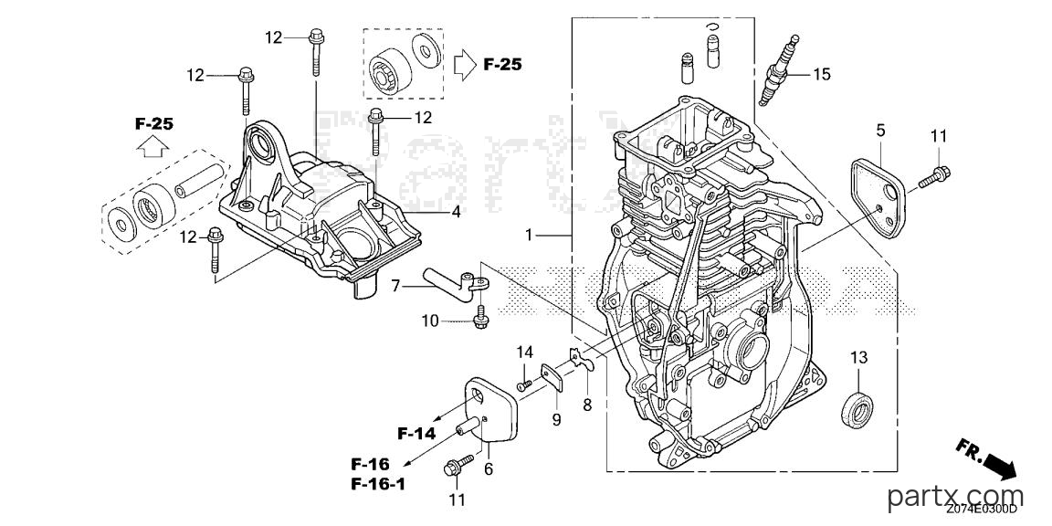 Honda EU2000I AN2 - CYLINDER BARREL
