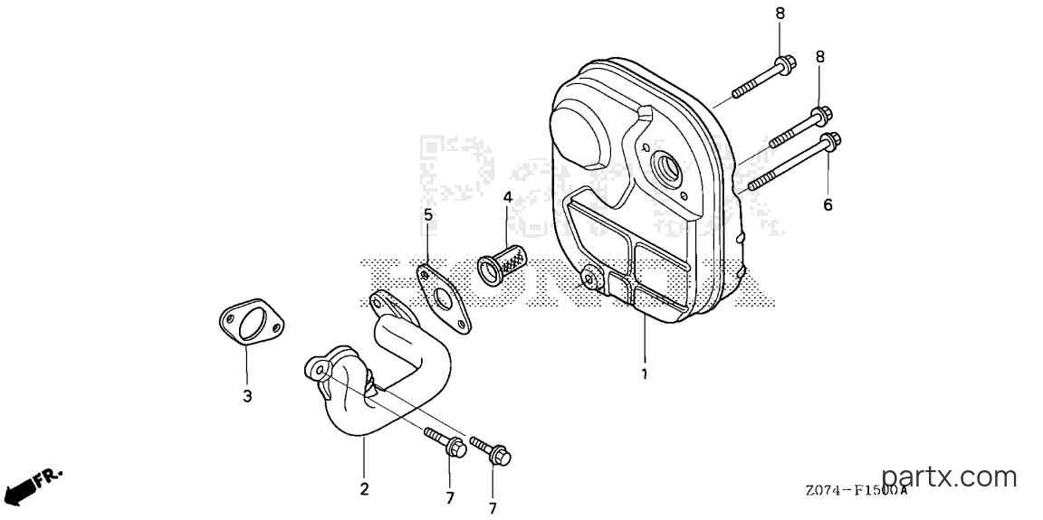 Honda EU2000IK1 A3 - MUFFLER