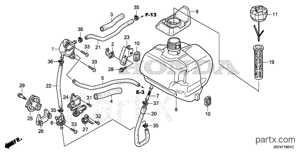 Honda EU2000IK1 AC - FUEL TANK (2)