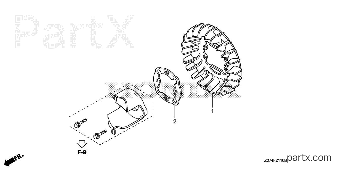 Honda EU2000I AN - COOLING FAN