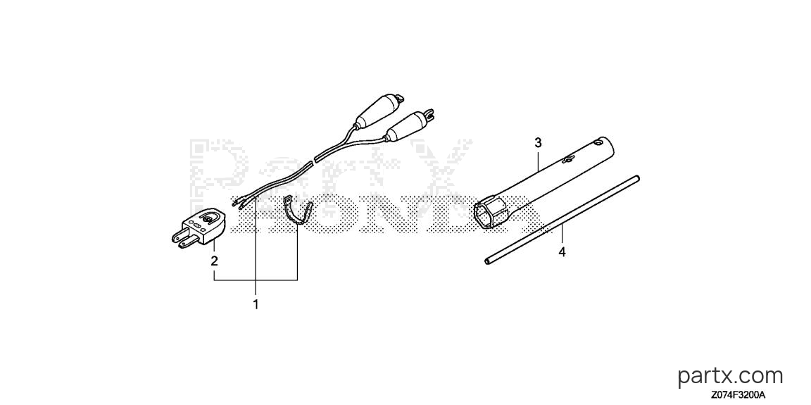 Honda EU2000IK1 A6 - CHARGE CORD - RECEPTACLE PLUG - TOOLS