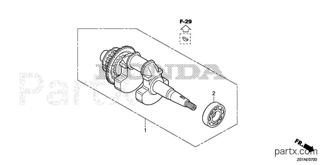 Honda EB2000I A - CRANKSHAFT