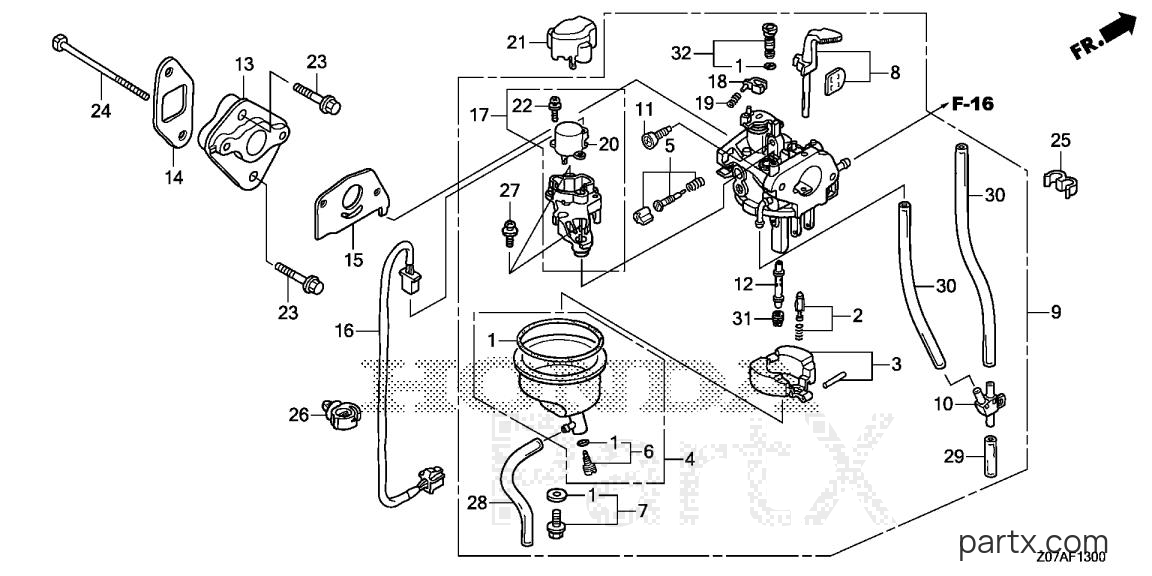 Honda EB2000I A - CARBURETOR